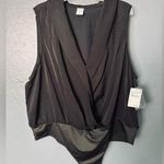 Melrose and Market Plus size silky bodysuit black 2X Photo 0