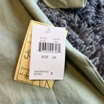 Jane Ashley  Green Women's Size  2X-Large Short Sleeve  Button Up Shirt Linen ….. Photo 4