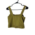 Aerie Offline By  Green Ribbed‎ Zip Front Crop Tank Top Size M Photo 5