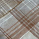 Aeropostale Spaghetti Strap Plaid Mini Dress w/ Slit @ Hem Brown/Cream Sz L Photo 8