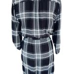 Spense flannel botton front drawstring shirt dress Photo 1