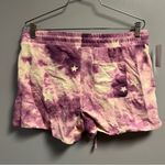 Wildfox Lounge Set Tie Dye Stars in Purple & White Sz L NWT Sweatshirt & Shorts Photo 12