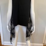 Annette Gortz Plaid Fringe Vest Black Size M Photo 5