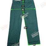 Betabrand crop Cuffed Dress Yoga Ponte Pant Green Geometric Pattern Size XLP Photo 3