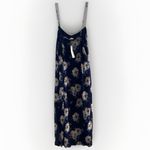 THIRTY THIRTY LA Slip Dress Womens L Antebellum Lace Trim Satin Floral Blue Size L Photo 3