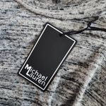 Michael Lauren  Gray Long Sleeve Knit Dress NWT Size Medium Gray Shift Dress Photo 6