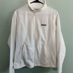 Columbia Women's Benton Springs White Winter Ski Full Zip Fleece Jacket Sz S Photo 0