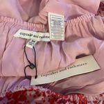 Cupcakes and Cashmere NWT MSRP $130 Light Purple Red Abstract Floral Print Mini Dress New Photo 2