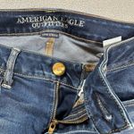 American Eagle  Jeans 8 Long Womens Jegging Super Stretch Blue Mid Rise Skinny Photo 4