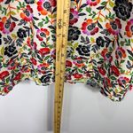 Cynthia Rowley  Floral Top Womens Plus 1X Ruffle Sleeve Whimsical Romantic Boho Photo 6