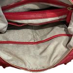 Michael Kors Red Quilted Leather Satchel bag/ handbag Crossbody bag Photo 12