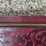 Tignanello clutch/ belt‎ bag Red Brown Leather Photo 3