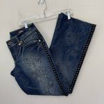 Akademiks Low Rise Boot Cut Jeans Embellished Lace Flap Pocket Women’s Size 28 Photo 0