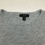 J.Crew 100% Merino Wool Tunic Sweater XS Gray Pockets NWOT Photo 1