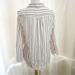 Roz & Ali Striped Button down shirt Size Medium Photo 3