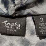 Chico's Travelers Cardigan Womens Large Multicolor Mixed Artsy Print Open Sweater Photo 6