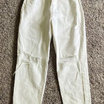 ZARA  Women's Boot Cut Jeans - White Photo 0