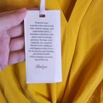 Grace Karin  Mustard Yellow Large Bow Tie Front Blouse Photo 5