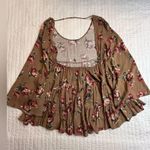 Catch Me  light brown floral print dress Photo 1