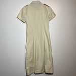 Diane Von Furstenberg  100% Linen Midi Shirt Sress Button Up Camo Military 2 XS Photo 3