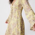 Urban Outfitters  Dress charlene paisley printed mini womens Yellow (small) boho Photo 0
