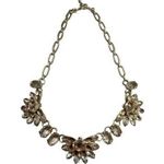 Banana Republic  faceted crystal half flower floral statment necklace Photo 0