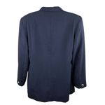 Oleg Cassini VTG 80s  Navy Blazer Double Breasted 6 Button Front Women’s 12 Photo 5