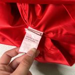 Oh Polly  Red Satin Bodycon Mini Dress Photo 7