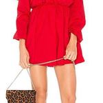 Revolve Red Off The Shoulder Dress  Photo 0