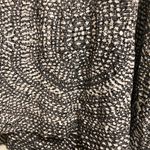 Angie Womens Mini Skirt M 32” 34”Black White Boho Sharkbite Hem Tassels Pull on Photo 4