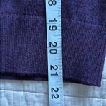 Banana Republic  VTG Y2K plum, merino wool button rosette sweater cardigan M Photo 13