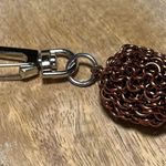 Small Bronze Chainmaille Ball Keychain Photo 3