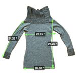 Only Sky Y2K 2000s Grey Wide Cowl Neck Tunic Sweater Dress Women’s Size L Size L Photo 3