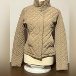 Calvin Klein  XS Tan lightweight puffer Women's Jacket High neck front zip & snap Photo 0