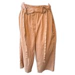 The Drop Women's High Waisted Cropped Wide Leg Pant by Paola Alberdi Pants XS Tan Photo 1