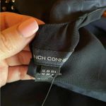 French Connection  Sunspark gold sequin silk Navy Blue Dress​​​​​ size 6 Photo 2