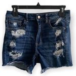 American Eagle AEO Distressed Super High Rise Shortie Photo 0