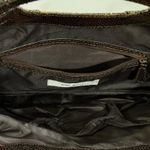Nine West Vtg Y2K  Faux Leather Snakeskin Clutch Purse Fold Over Envelope Handbag Photo 9