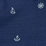 Loft New Knit Tank Top Sailing Embroidery Navy Cotton L Large Photo 4