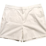 Anne Klein  Jeans White Chino Shorts Size 22 Photo 0