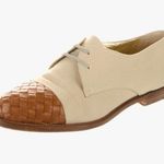Bottega Veneta Canvas Oxfords Beige and Brown Woven Shoes Photo 0