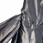 ZARA ❃ Strapless Taffeta Bow Puff Bubble Cocktail Party Mini Dress ❃ Metallic Photo 8