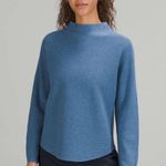 Lululemon Boxy Cotton-Blend Sweater in Heathered Soft Denim Photo 0