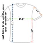 Loopy NWT Collina Strada Mask Blue Spice Tee women sz S Photo 1