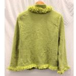 St. John 2000's Boucle Fringe Knit Zip Up Blazer US 8 Formal Outerwear Photo 1
