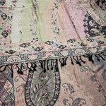 Large Indian shawl wrap Tan Photo 5