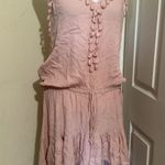 Vintage Havana Pink Tassel Drawstring Waist Sleeveless Mini Dress S Photo 0