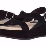 Rag and Bone New  Suede Leather Platform Sandals Shoe  Black Photo 3