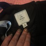 Blue shimmer halter sheath dress with bodice cutout Size 6 Photo 8