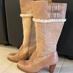 UGG  Heel Boots Leather Suede & Sheepskin NWOT Photo 0